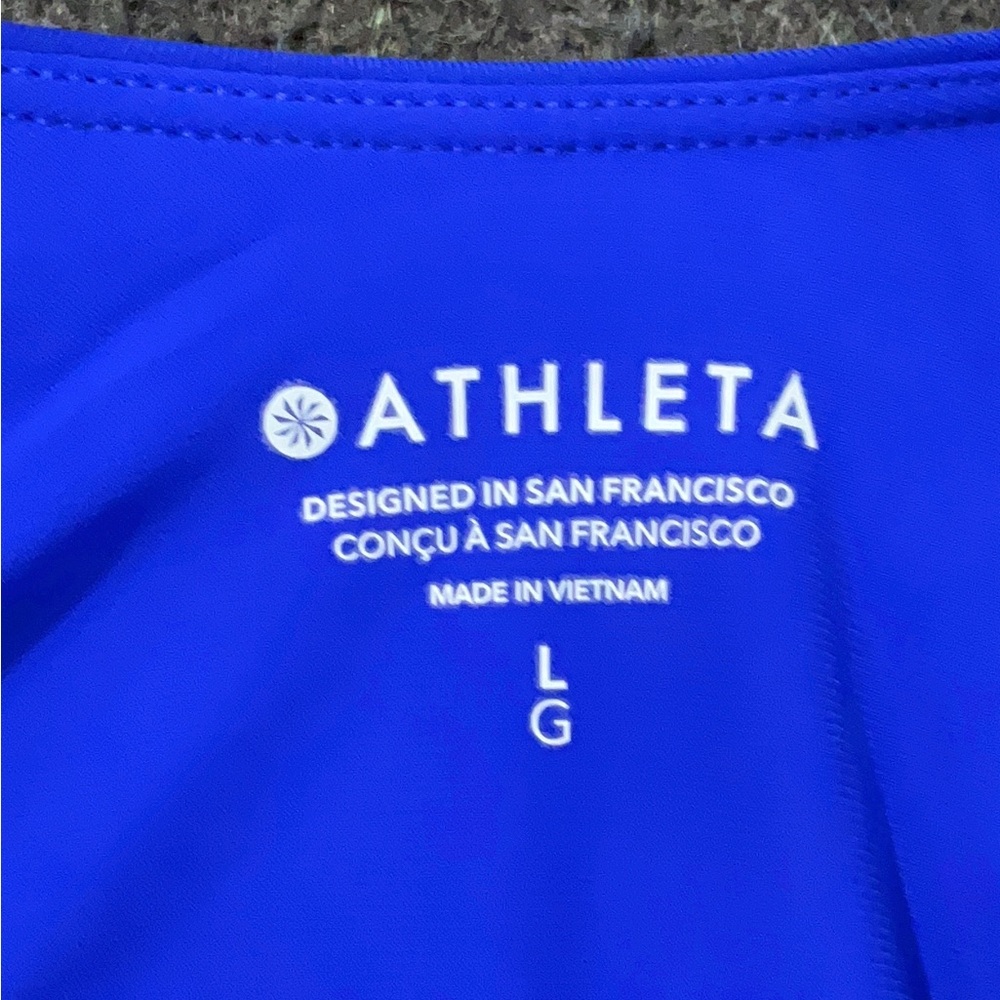 NWT Athleta Blue large Hermosa one piece swimsuit - Picture 3 of 12